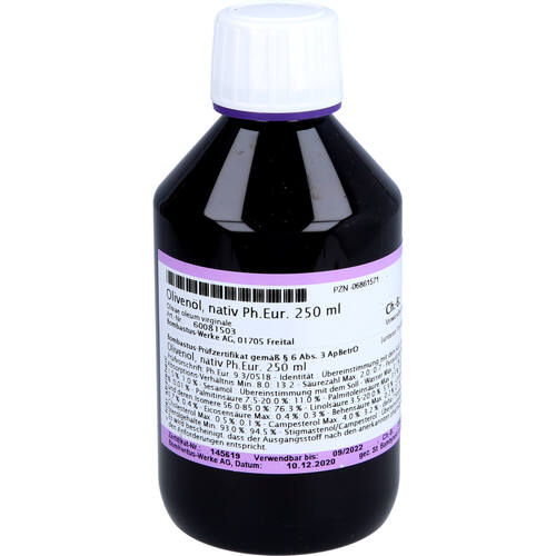 OLEUM OLIVARUM gepresst DAB, 250 ml, Bombastus-Werke AG