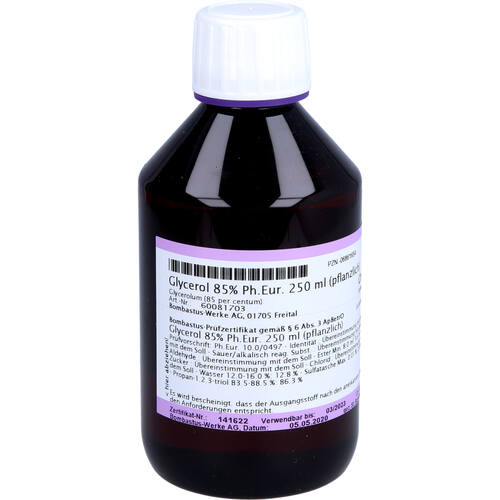 GLYCEROLUM 86% DAB, 250 ml, Bombastus-Werke AG