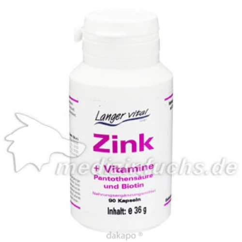 ZINK + VIT.B5 + BIOTIN, 90 Stk., Langer Vital GmbH