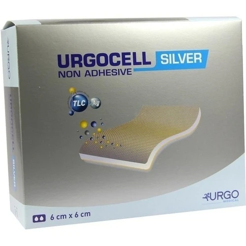 UrgoCell Silver non-adhesive 6x6cm, 10 ST, Urgo GmbH