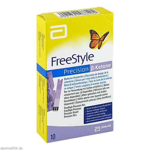 FreeStyle Precision ß Ketone Blutketon Teststreif., 10 ST, Abbott GmbH