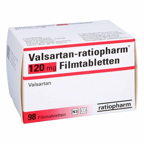 Valsartan-ratiopharm 120 mg Filmtabletten, 98 Stk., ratiopharm GmbH