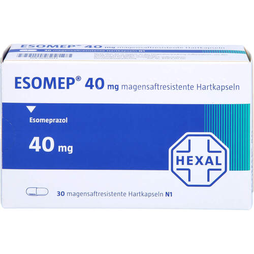 Esomep 40mg magensaftresistente Hartkapseln, 30 ST, HEXAL AG