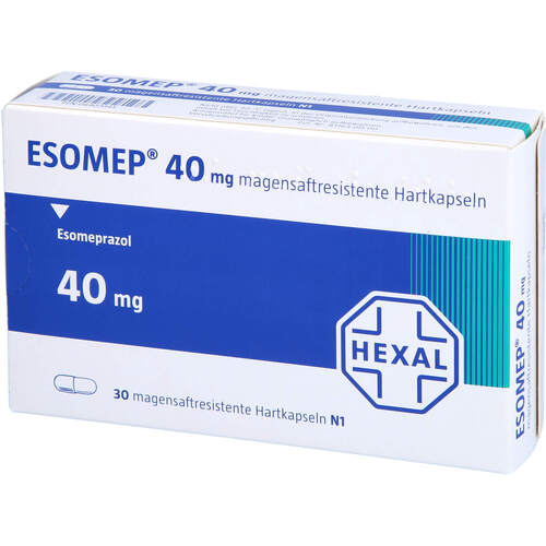 Esomep 40mg magensaftresistente Hartkapseln, 30 Stk., HEXAL AG
