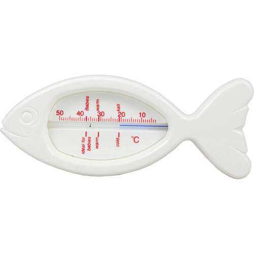Badethermometer Fisch weiss, 1 Stk., Careliv Produkte Ohg