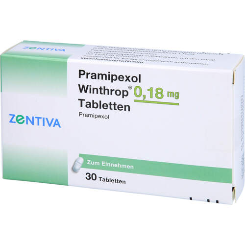 Pramipexol Winthrop 0.18mg Tabletten, 30 Stk., Zentiva Pharma GmbH
