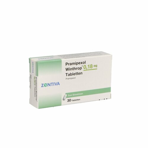 Pramipexol Winthrop 0.18mg Tabletten, 30 Stk., Zentiva Pharma GmbH