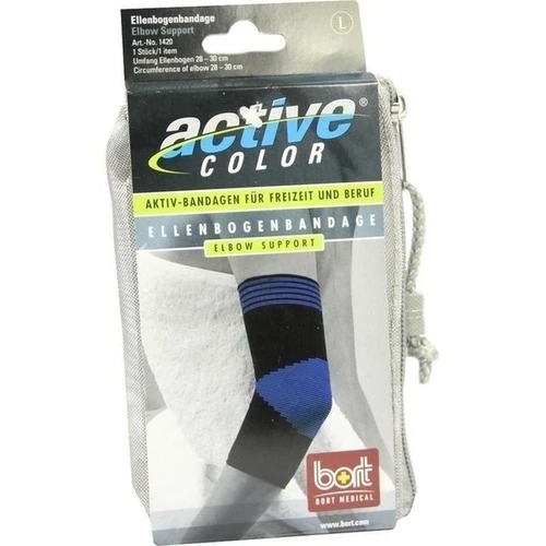 BORT ActiveColor Ellenbogenbandage schwarz large, 1 ST, Bort GmbH