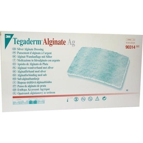 TEGADERM Alginate Ag FK Wundaufl.10x20 cm 90314, 10 St, Fresenius Kabi Deutschland GmbH