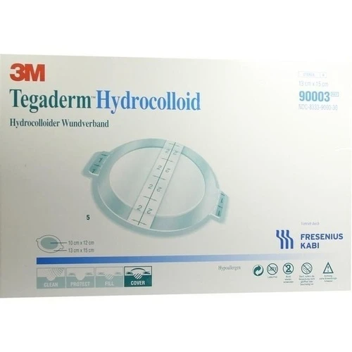 Tegaderm Hydrocolloid FK 13x15cm oval, 5 Stk., Fresenius Kabi Deutschland GmbH