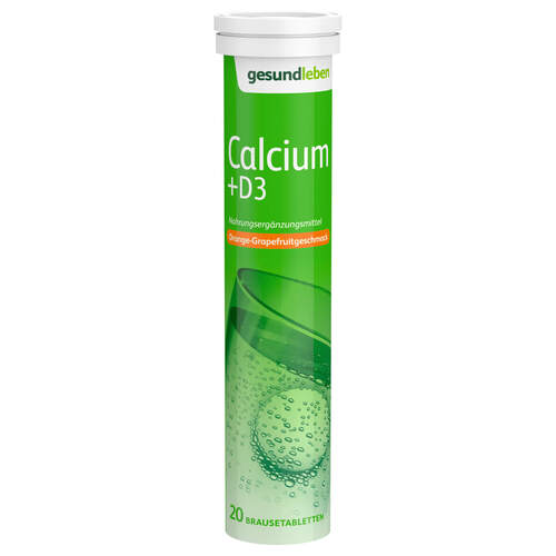 GESUND LEBEN Calcium 400 mg+D3 Br.Tabl.Röhrch., 20 Stk., GEHE Pharma Handel GmbH