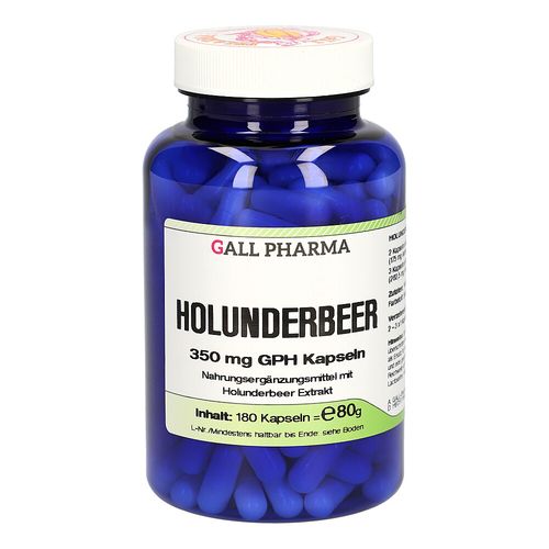 Holunderbeer 350mg GPH Kapseln, 180 Stk., Hecht-Pharma GmbH