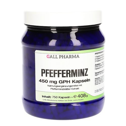 Pfefferminz 450mg GPH Kapseln, 750 Stk., Hecht-Pharma GmbH