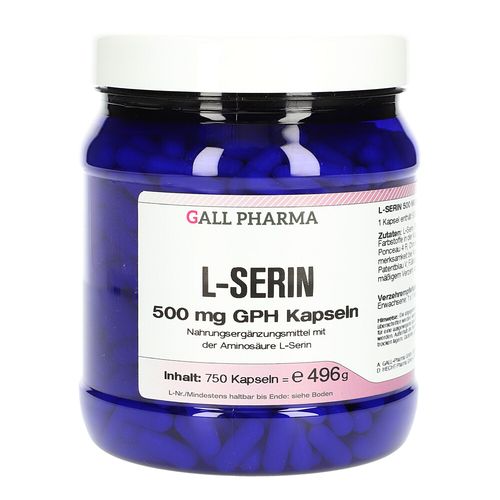 L-Serin 500mg GPH Kapseln, 750 Stk., Hecht-Pharma GmbH L-Serin 500mg GPH Kapseln, 750 Stk., Hecht-Pharma GmbH