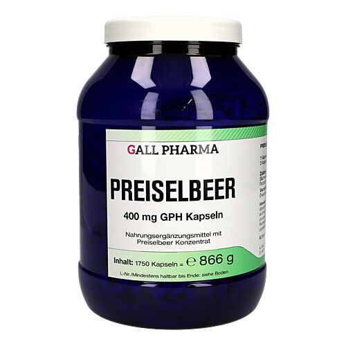 Preiselbeer 400mg GPH Kapseln, 1750 Stk., Hecht-Pharma GmbH