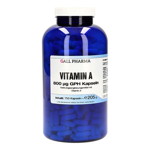 Vitamin A 800ug GPH Kapseln, 750 Stk., Hecht-Pharma GmbH