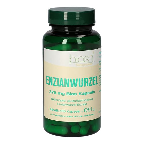 Enzianwurzel 375mg Bios Kapseln, 100 Stk., Bios Medical Services