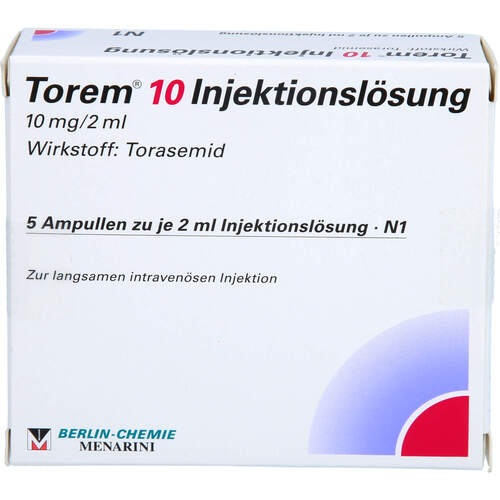 Torem 10 Injektionslösung, 5X2 ML, Berlin-Chemie AG