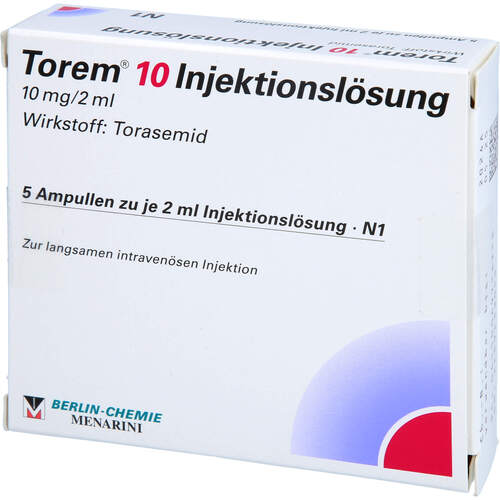 Torem 10 Injektionslösung, 5X2 ML, Berlin-Chemie AG