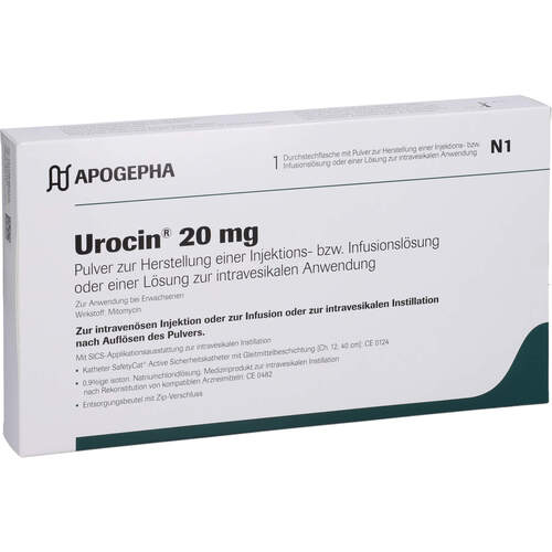 Urocin 20mg Lyophilisat+SICS Bl.Inst.Syst., 1 ST, Apogepha Arzneimittel GmbH