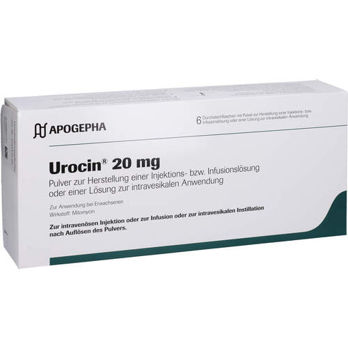 Urocin 20mg Lyophilisat+SICS Bl.Inst.Syst., 6 Stk., Apogepha Arzneimittel GmbH