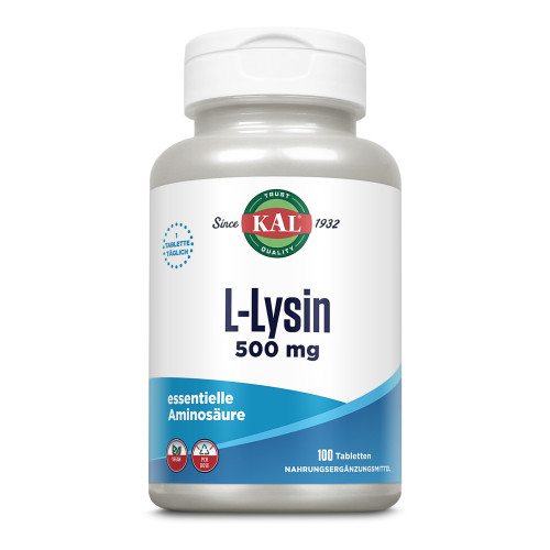 L-Lysin 500 mg KAL, 100 Stk., Supplementa GmbH