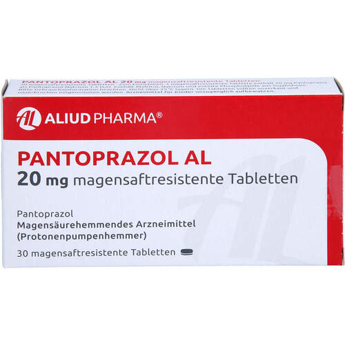 Pantoprazol AL 20mg magensaftresistente Tabletten, 30 ST, Aliud Pharma GmbH