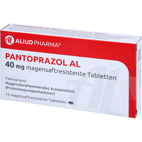 Pantoprazol AL 40mg magensaftresistente Tabletten, 15 ST, Aliud Pharma GmbH