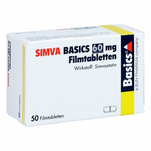 SIMVA BASICS 60mg Filmtabletten, 50 ST, Basics GmbH