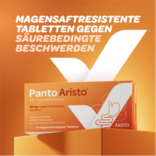 Panto Aristo bei Sodbrennen 20mg msr. Tabletten, 14 Stk., Aristo Pharma GmbH