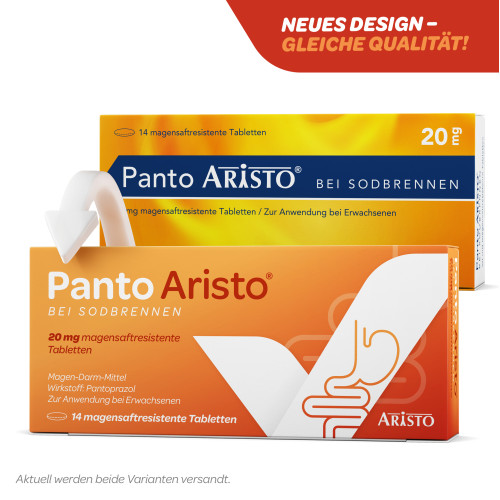 Panto Aristo bei Sodbrennen 20mg msr. Tabletten, 14 Stk., Aristo Pharma GmbH