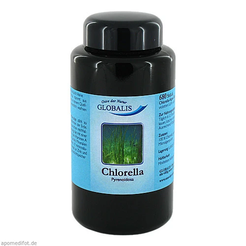 CHLORELLA 100% GLOBALIS Presslinge Violettglas, 680 Stk., Globalis - Oase der Natur