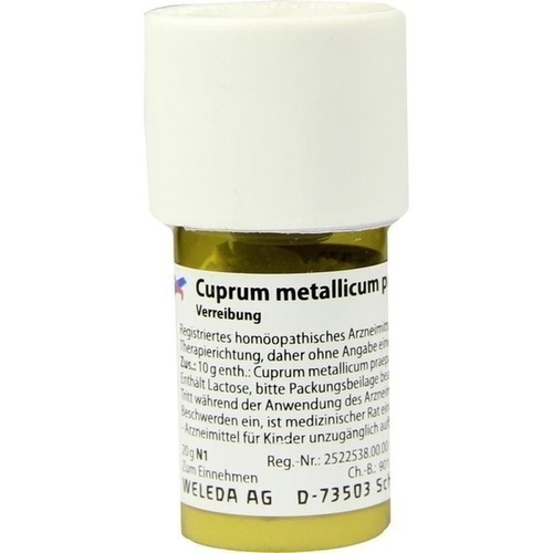 Cuprum met.pr. D30, 20 G, Weleda AG