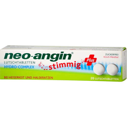 NEO ANGIN stimmig Plus Kirsche Lutschtabletten, 20 Stk., MCM Klosterfrau Vertriebsgesellschaft mbH