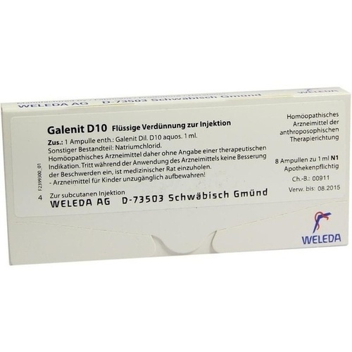 GALENIT D 10 Ampullen, 8 Stk., WELEDA AG