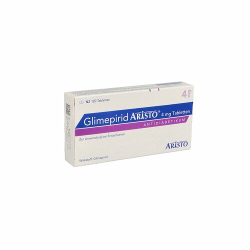 Glimepirid Aristo 4mg Tabletten, 120 Stk., Aristo Pharma GmbH
