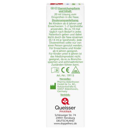 Doppelherz Meerwasser Schnupfenspray, 20 ml, Queisser Pharma GmbH & Co. KG