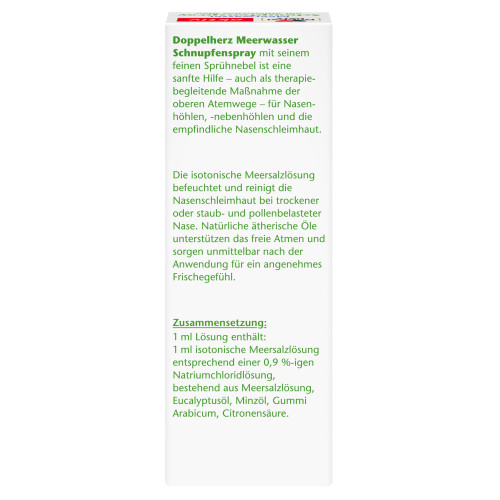 Doppelherz Meerwasser Schnupfenspray, 20 ml, Queisser Pharma GmbH & Co. KG