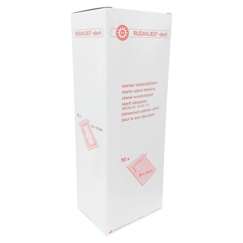 RUDAVLIES STERIL 30CMX10CM VERBANDPFLASTER, 50 Stk., Nobamed Paul Danz AG