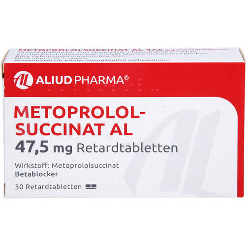 Metoprololsuccinat AL 47.5mg Retardtabletten, 30 Stk., Aliud Pharma GmbH