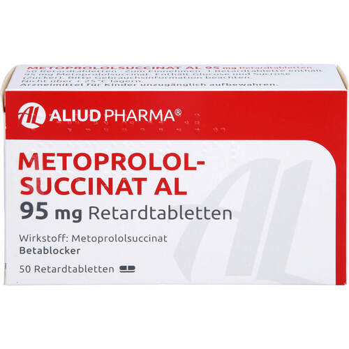 Metoprololsuccinat AL 95mg Retardtabletten, 50 Stk., Aliud Pharma GmbH