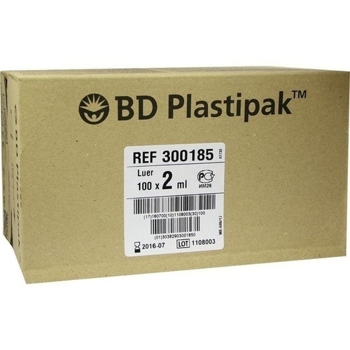 BD PLASTIPAK LUER, 100x2 ml, Becton Dickinson GmbH