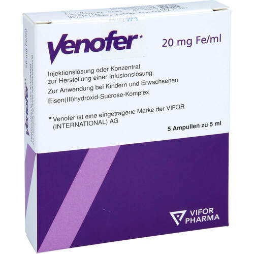 Venofer, 5x5 ml, kohlpharma GmbH
