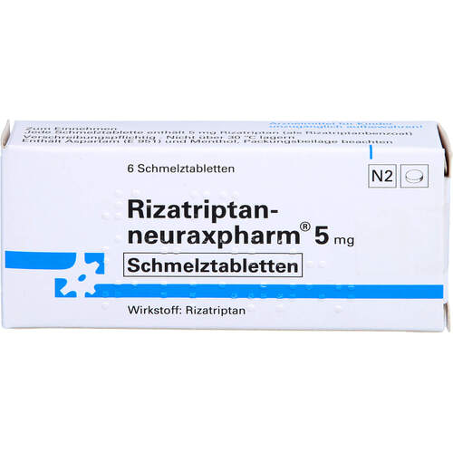 Rizatriptan-neuraxpharm 5 mg, 6 Stk., neuraxpharm Arzneimittel GmbH