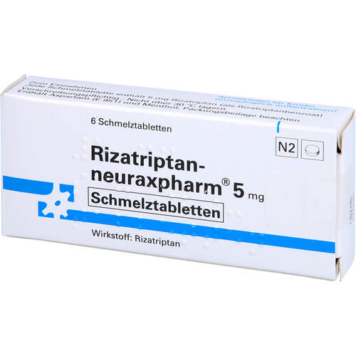 Rizatriptan-neuraxpharm 5 mg, 6 Stk., neuraxpharm Arzneimittel GmbH