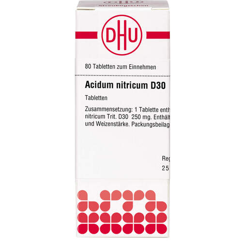 ACIDUM NITRICUM D 30 Tabletten, 80 Stk., DHU-Arzneimittel GmbH & Co. KG