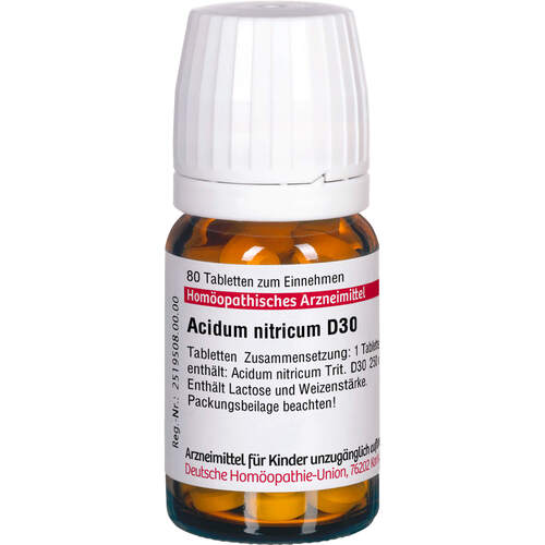 ACIDUM NITRICUM D 30 Tabletten, 80 Stk., DHU-Arzneimittel GmbH & Co. KG