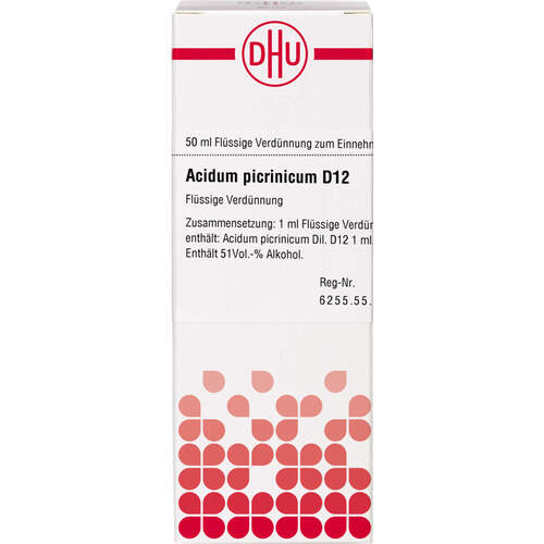 ACIDUM PICRINICUM D 12 Dilution, 50 ml, DHU-Arzneimittel GmbH & Co. KG