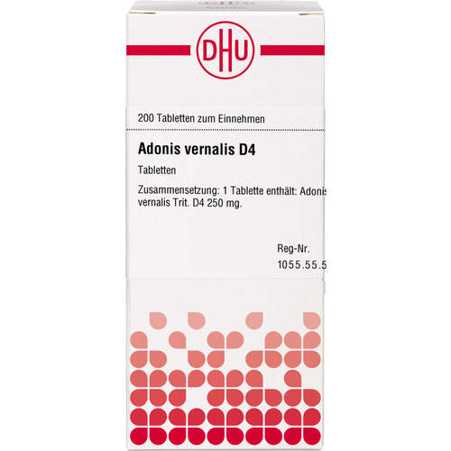 ADONIS VERNALIS D 4 Tabletten, 200 St, DHU-Arzneimittel GmbH & Co. KG