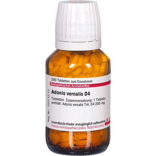 ADONIS VERNALIS D 4 Tabletten, 200 St, DHU-Arzneimittel GmbH & Co. KG